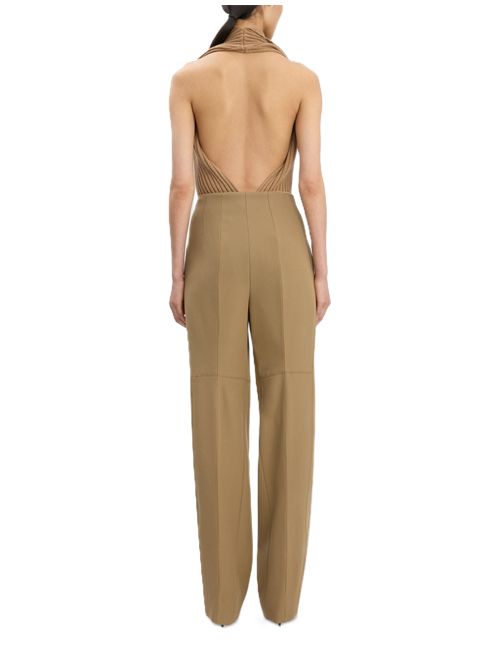 VICTORIA BECKHAM Sculptural leg pants dark camel Victoria Beckham | 1425WTR006632C2529 DARK CAMEL